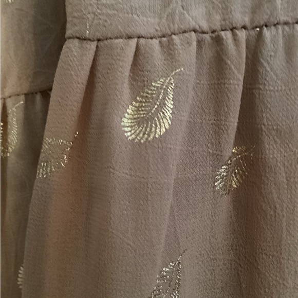 Merci Dress with gold leaf pattern - Picture 3 of 4